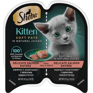 Sheba Perfect Portions Kitten Salmon Soft Pate Wet Cat Food