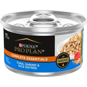 Purina Pro Plan Adult Tuna, Shrimp & Rice Entrée in Sauce Canned Cat Food