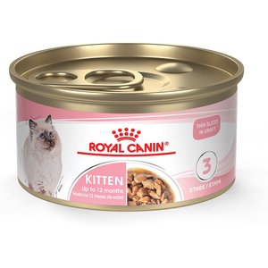 Royal Canin Feline Health Nutrition Kitten Thin Slices in Gravy Canned Cat Food