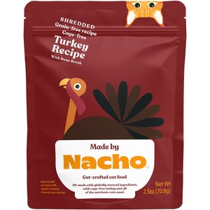 Made by Nacho Cage Free Shredded Turkey Recipe with Bone Broth Grain-Free Wet Cat Food