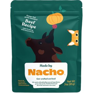 Made by Nacho Grass-Fed, Grain-Finished Beef Recipe Cuts In Gravy with Bone Broth Wet Cat Food
