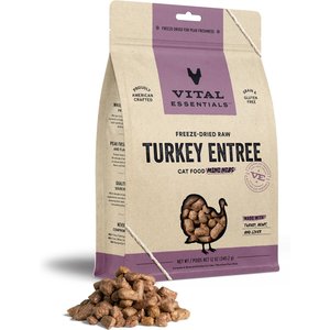 Vital Essentials Freeze-Dried Raw Turkey Mini Nibs Entree Cat Food