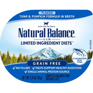 Natural Balance L.I.D. Limited Ingredient Diets Tuna & Pumpkin Formula Flaked Grain-Free Wet Cat Food