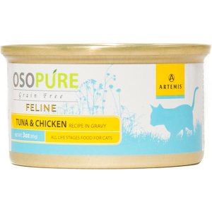 Artemis Osopure Tuna & Chicken Recipe in Gravy Grain-Free Canned Cat Food