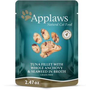 Applaws Tuna with Whole Anchovy & Seaweed Bits in Broth Wet Cat Food