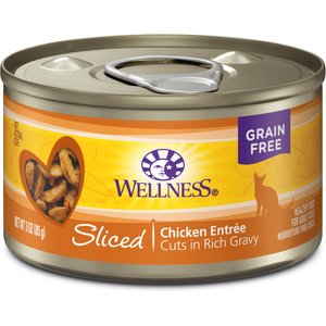 Wellness Sliced Chicken Entree Grain-Free Canned Cat Food