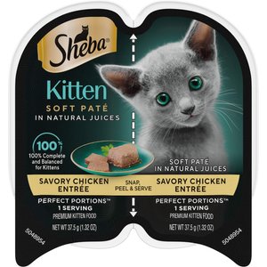 Sheba Perfect Portions Kitten Chicken Soft Pate Wet Cat Food