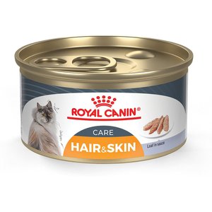 Royal Canin Feline Care Nutrition Hair & Skin Care Loaf in Sauce Canned Cat Food