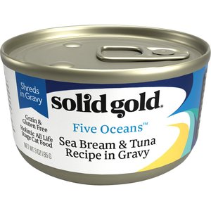 Solid Gold Five Oceans SeaBream & Tuna Recipe in Gravy Grain-Free Canned Cat Food