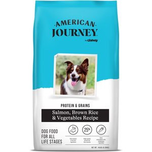 American Journey Protein & Grains Salmon, Brown Rice & Vegetables Recipe Dry Dog Food