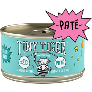 Tiny Tiger Pate Seafood Recipe Grain-Free Canned Cat Food