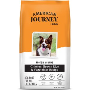 American Journey Protein & Grains Chicken, Brown Rice & Vegetables Recipe Dry Dog Food