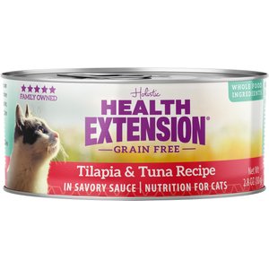 Health Extension Grain-Free Tilapia & Tuna Recipe Canned Cat Food