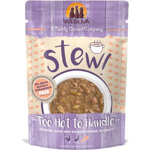 Weruva Classic Cat Too Hot to Handle Chicken, Duck & Salmon in Gravy Stew Cat Food Pouches